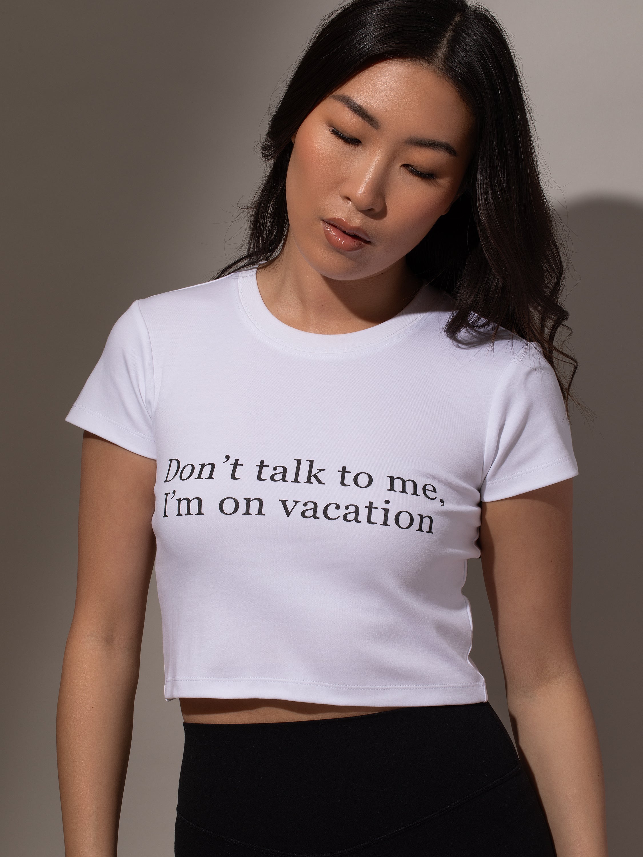 Vacationing Fitted Crop Top