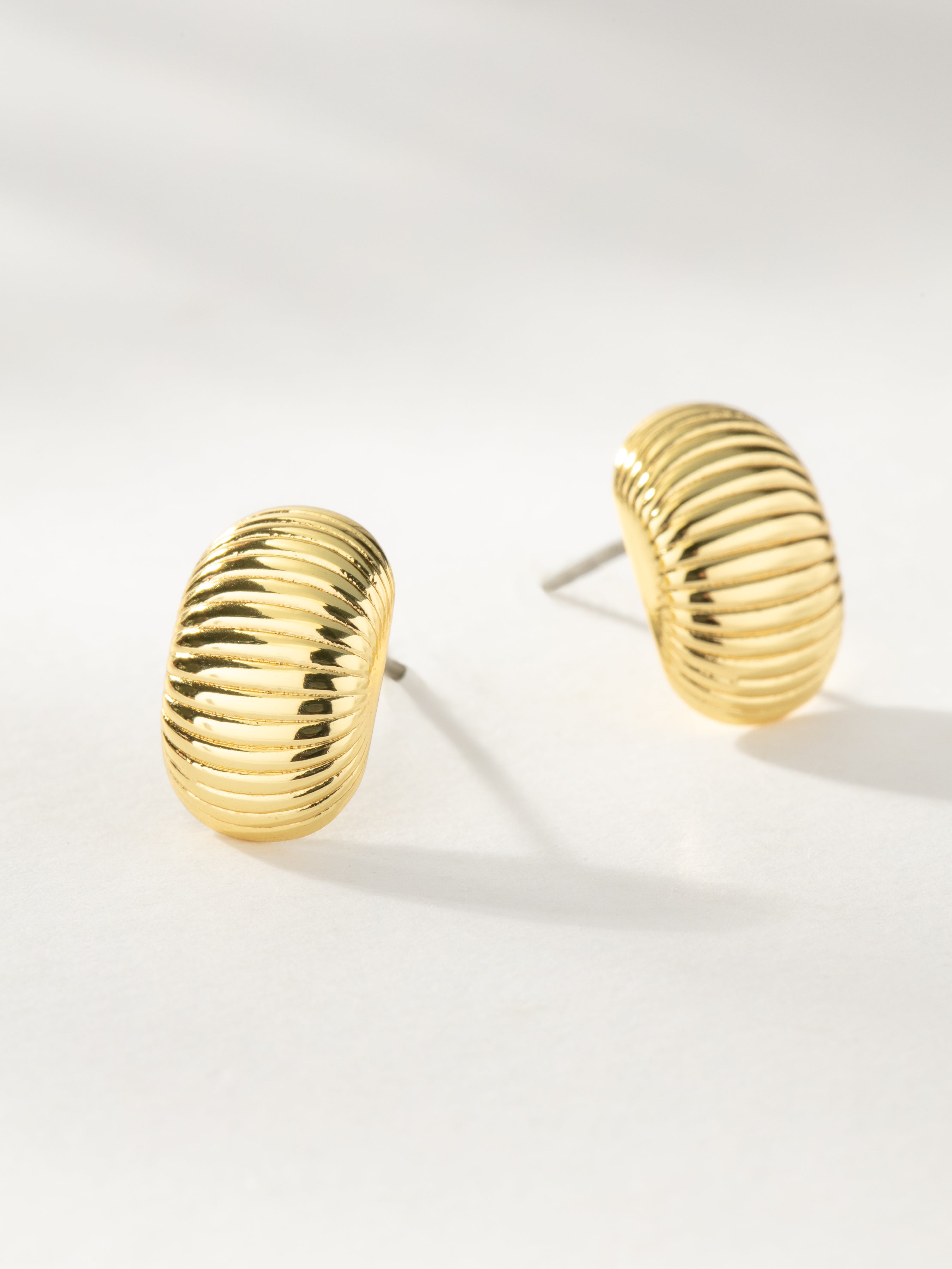 Status Symbol Ribbed Earrings