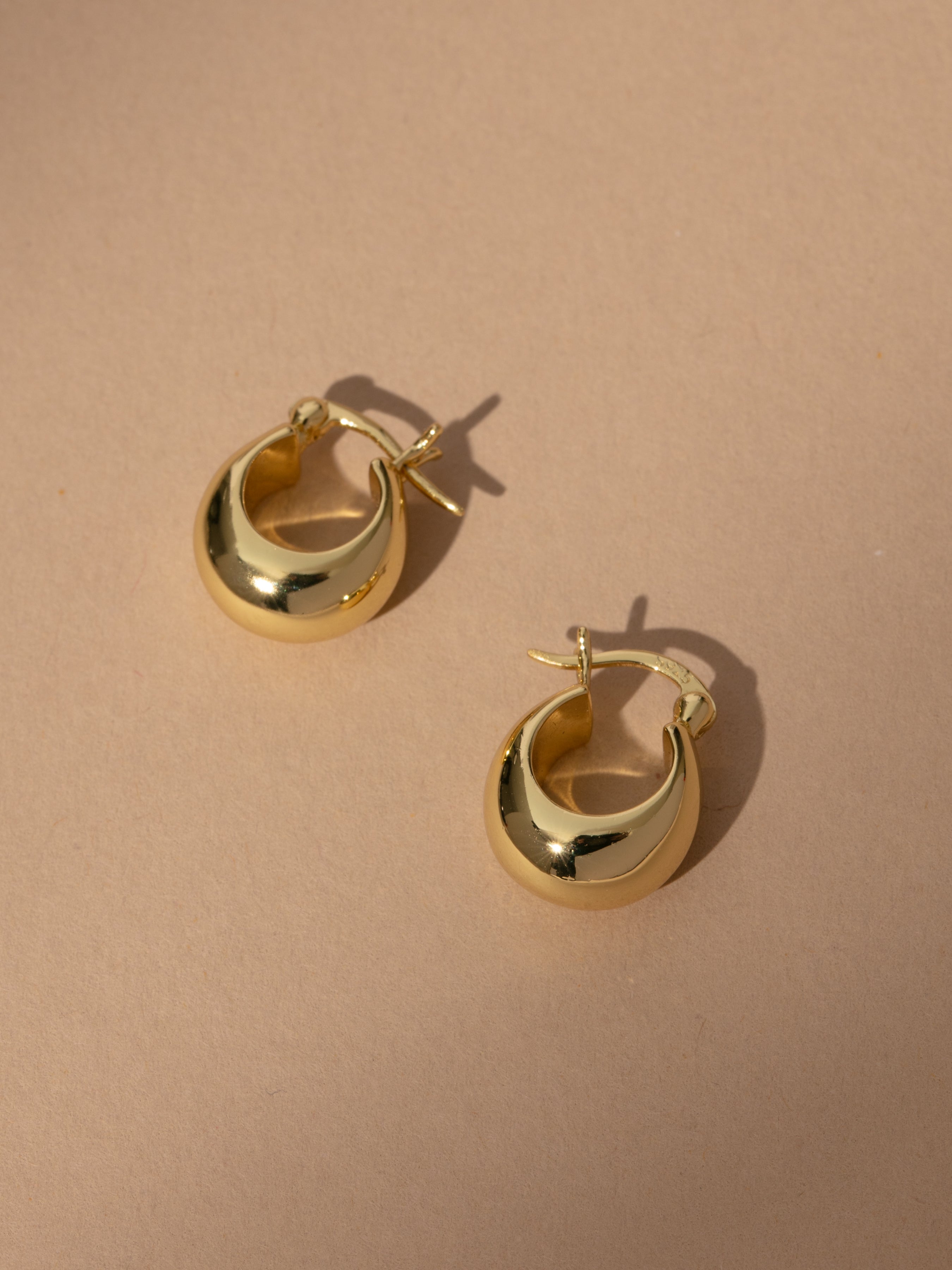 Bold Statement Vermeil Hoop Earrings