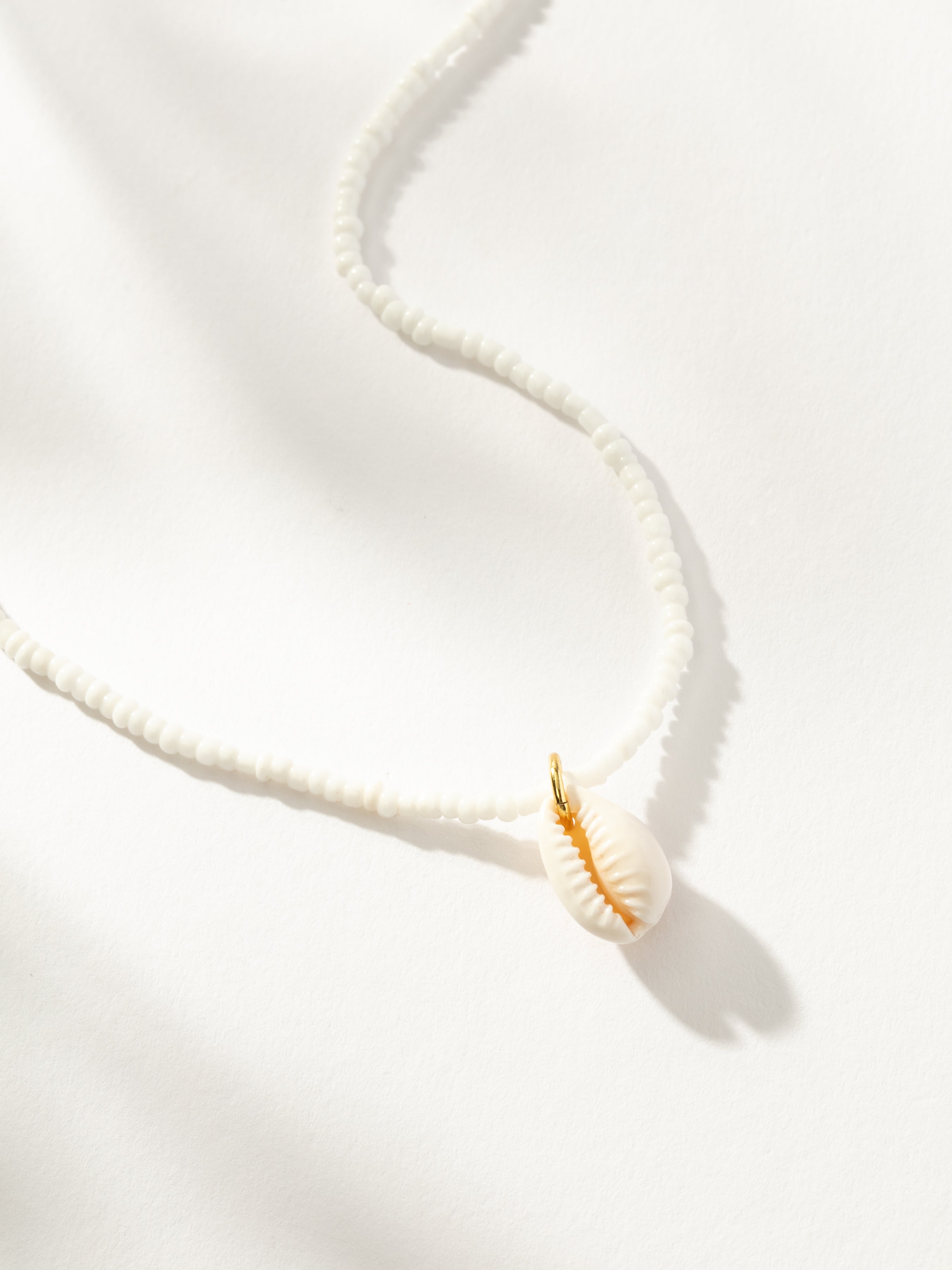 Beaded Puka Shell Necklace