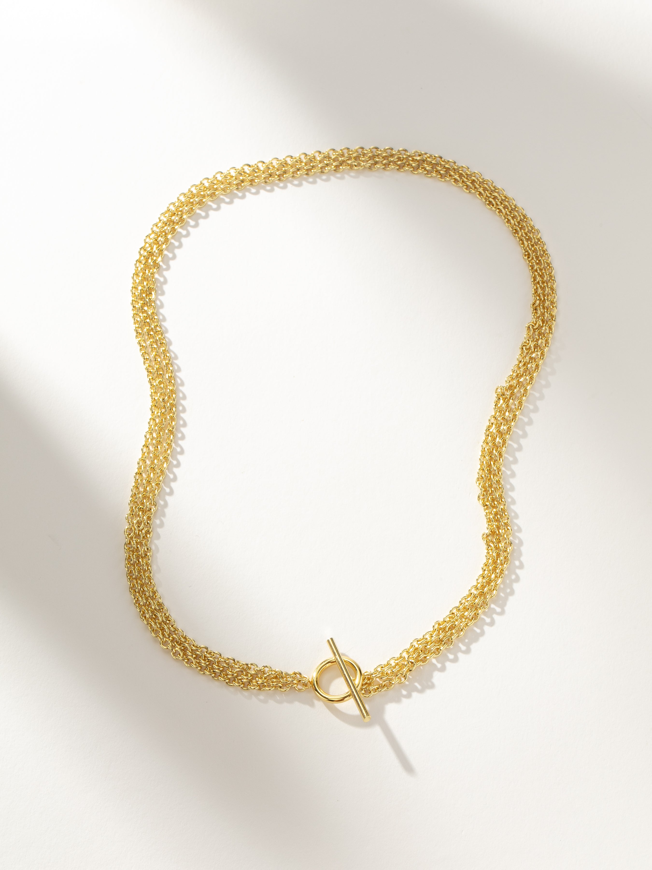 Iconic Triple Chains Necklace