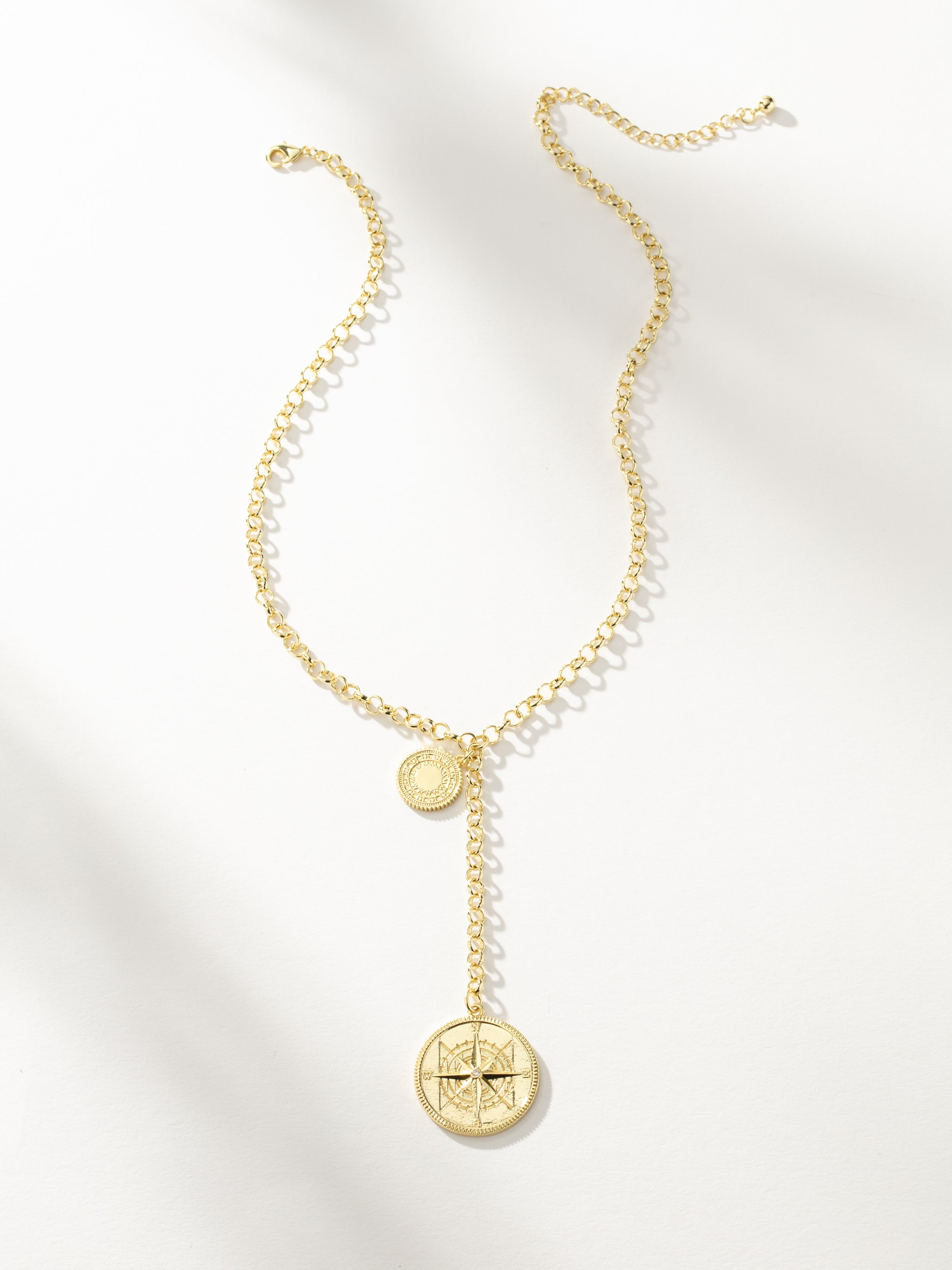 Compass Lariat Necklace