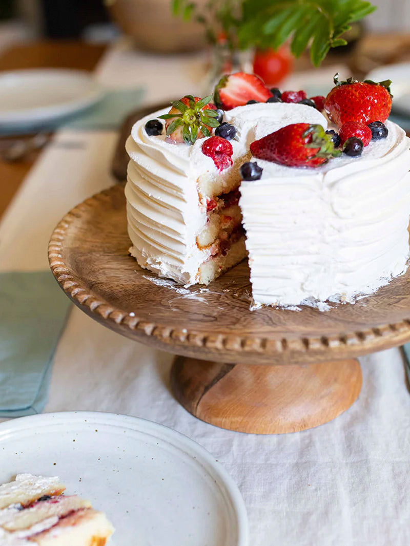 Wooden Cake Plate