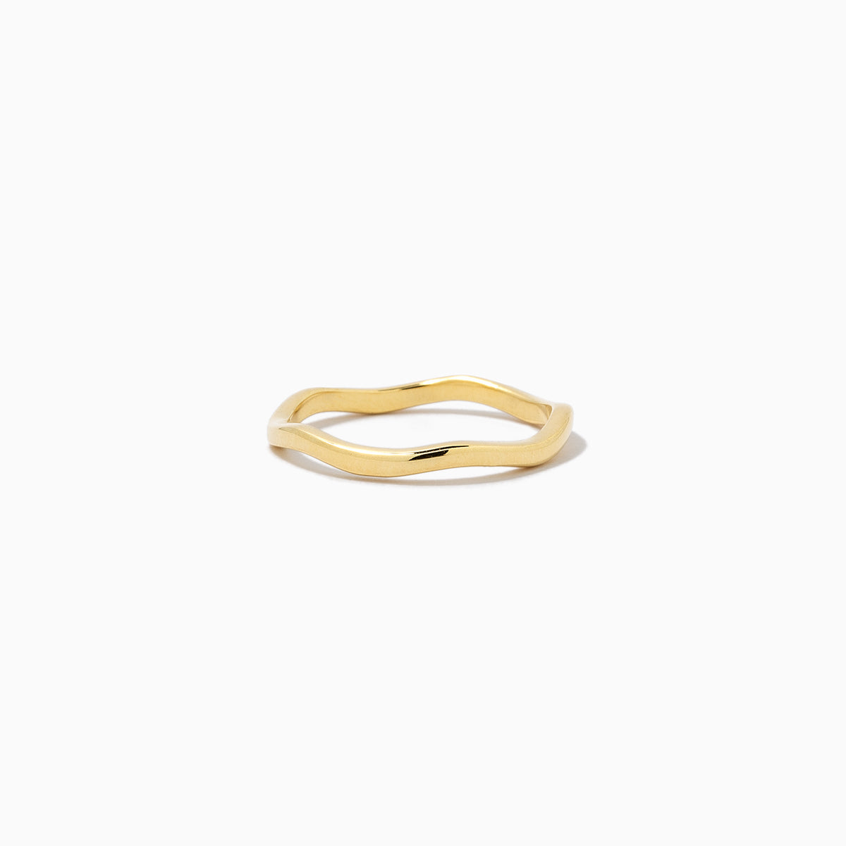 On A Wave Vermeil Ring