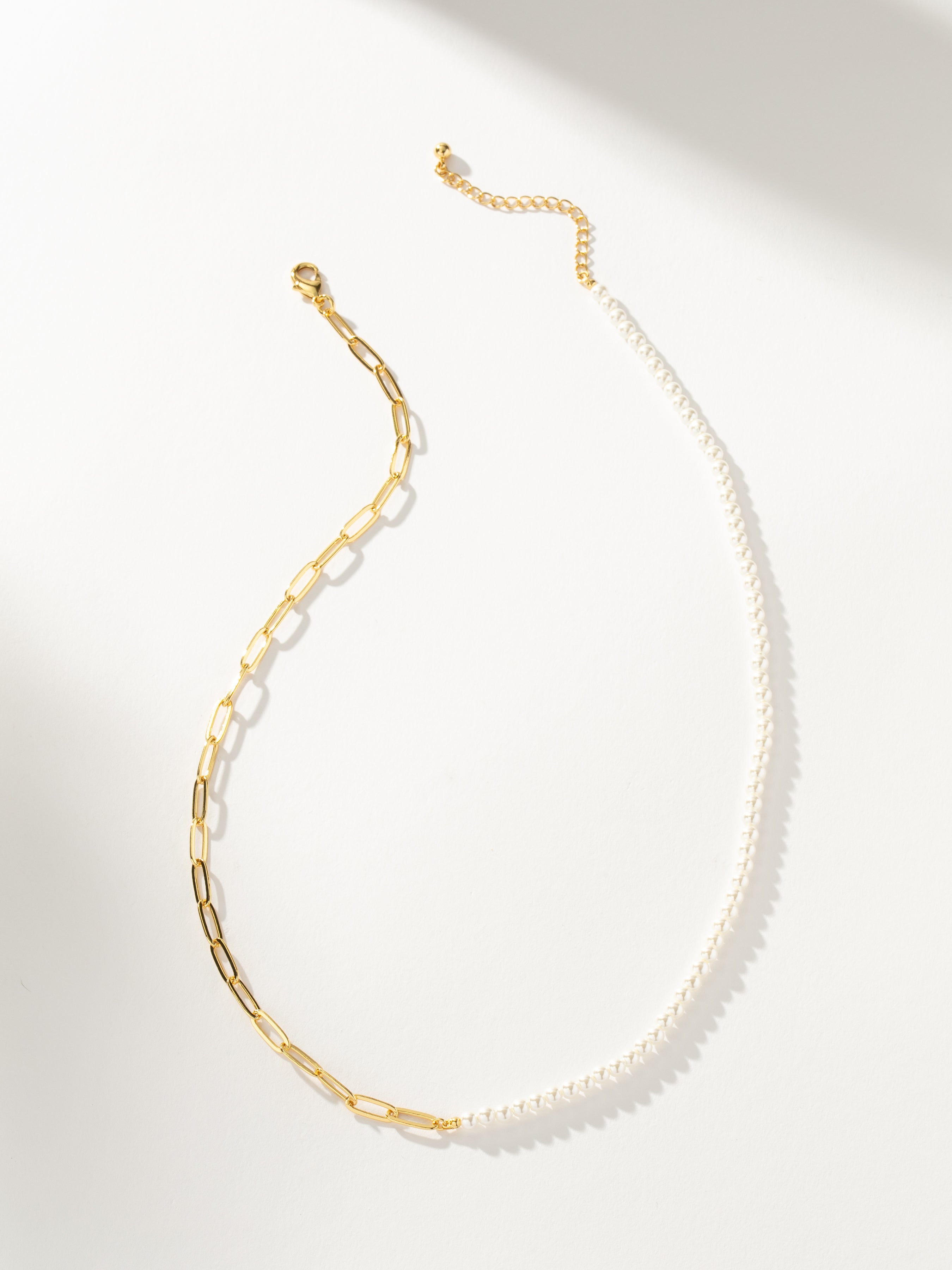 Split Personality Pearl Necklace