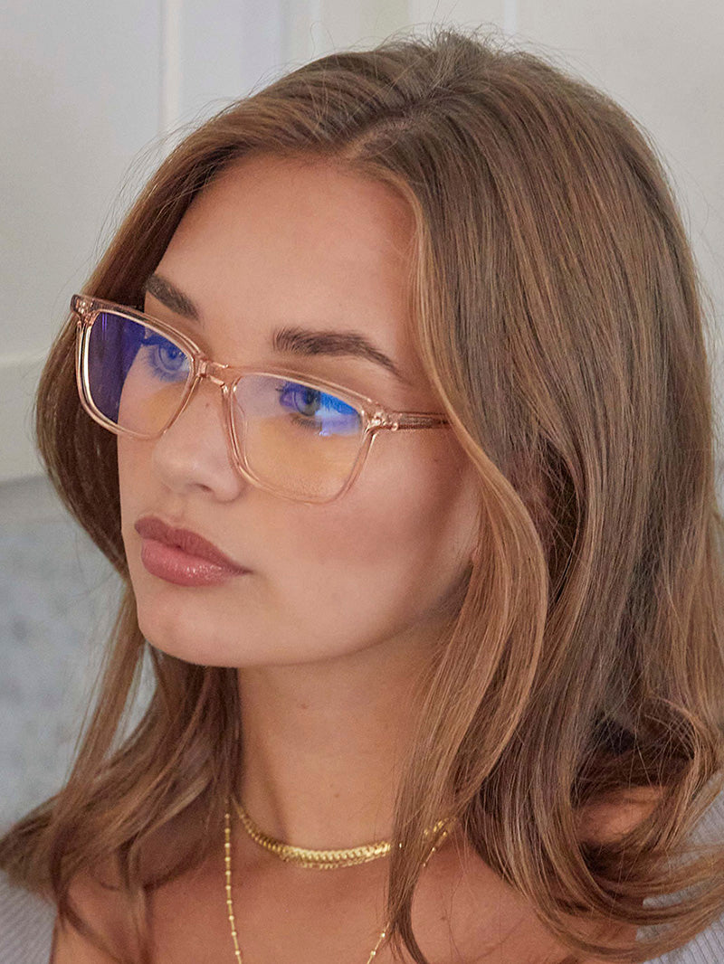Blue Light Glasses - Pink Frame