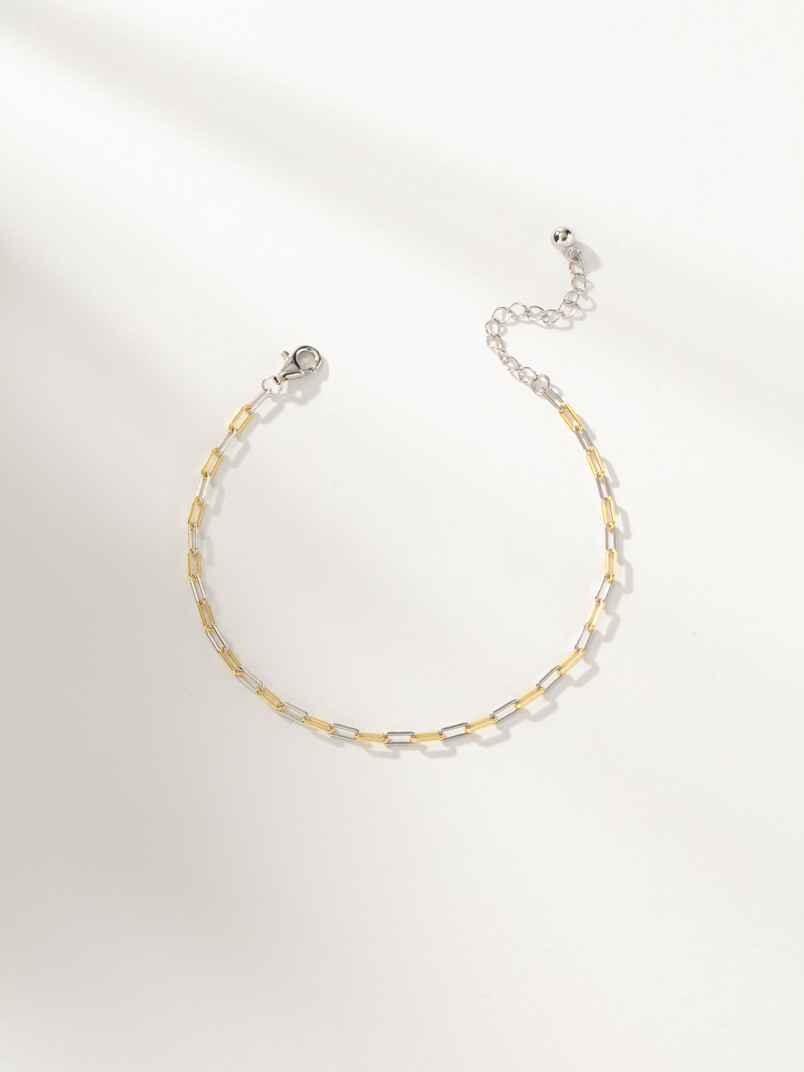 Mixed Dainty Paperclip Chain Bracelet